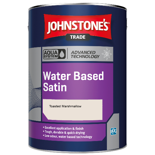 Johnstone's Aqua Water Based Satin finish paint - Toasted Marshmallow - 2.5ltr