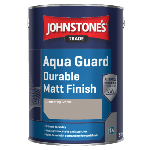 Johnstone's Aqua Guard Durable Matt Finish - Simmering Smoke - 1ltr