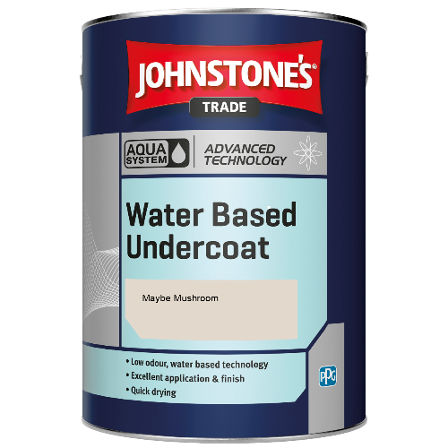 Johnstone's Aqua Water Based Undercoat paint - Maybe Mushroom - 2.5ltr