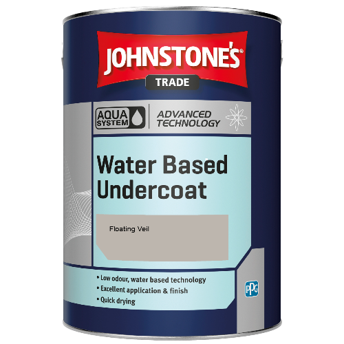 Johnstone's Aqua Water Based Undercoat paint - Floating Veil  - 5ltr