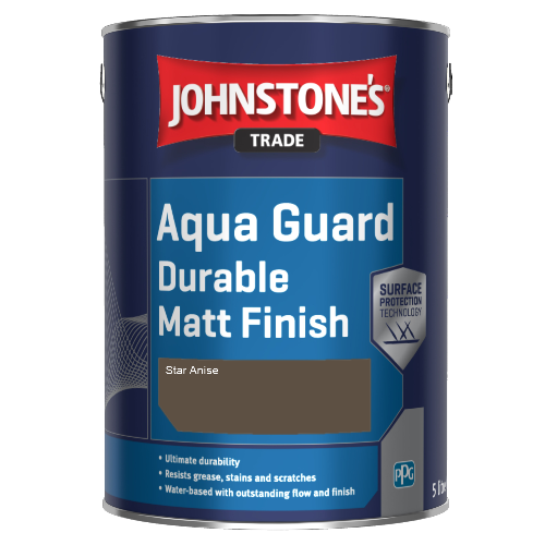 Johnstone's Aqua Guard Durable Matt Finish - Star Anise - 5ltr