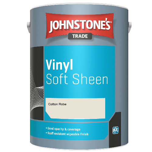 Johnstone's Trade Vinyl Soft Sheen emulsion paint - Cotton Robe - 5ltr