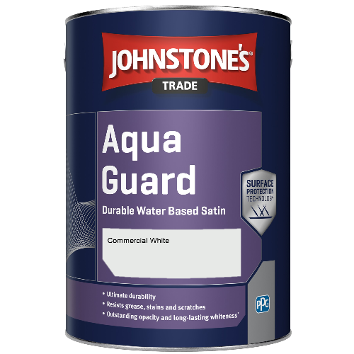 Aqua Guard Durable Water Based Satin - Commercial White - 1ltr