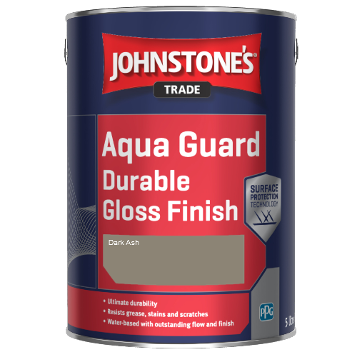 Johnstone's Aqua Guard Durable Gloss Finish - Dark Ash - 2.5ltr