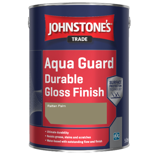 Johnstone's Aqua Guard Durable Gloss Finish - Rattan Palm - 1ltr