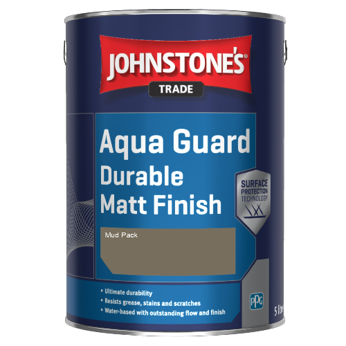 Johnstone's Aqua Guard Durable Matt Finish - Mud Pack - 1ltr