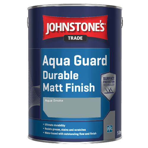 Johnstone's Aqua Guard Durable Matt Finish - Aqua Smoke - 1ltr