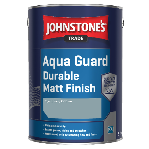 Johnstone's Aqua Guard Durable Matt Finish - Symphony Of Blue - 1ltr