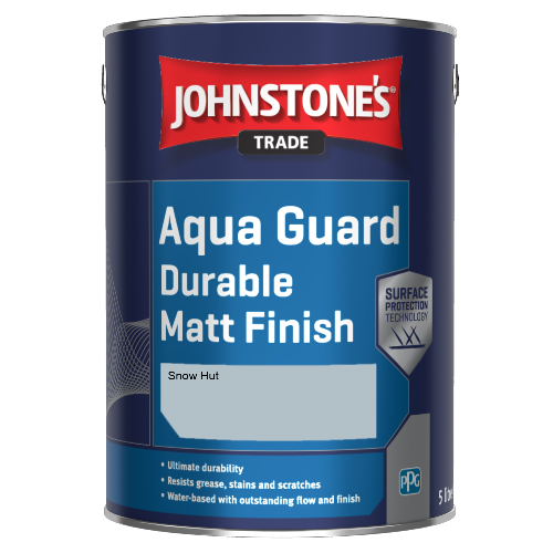 Johnstone's Aqua Guard Durable Matt Finish - Snow Hut - 2.5ltr
