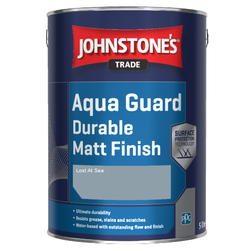 Johnstone's Aqua Guard Durable Matt Finish - Lost At Sea - 1ltr