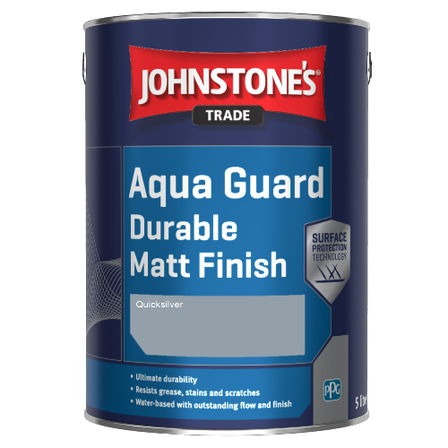 Johnstone's Aqua Guard Durable Matt Finish - Quicksilver - 1ltr