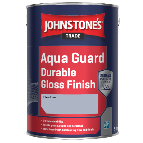 Johnstone's Aqua Guard Durable Gloss Finish - Blue Beard - 1ltr