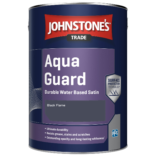 Aqua Guard Durable Water Based Satin - Black Flame - 1ltr
