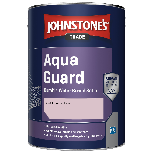 Aqua Guard Durable Water Based Satin - Old Mission Pink - 2.5ltr