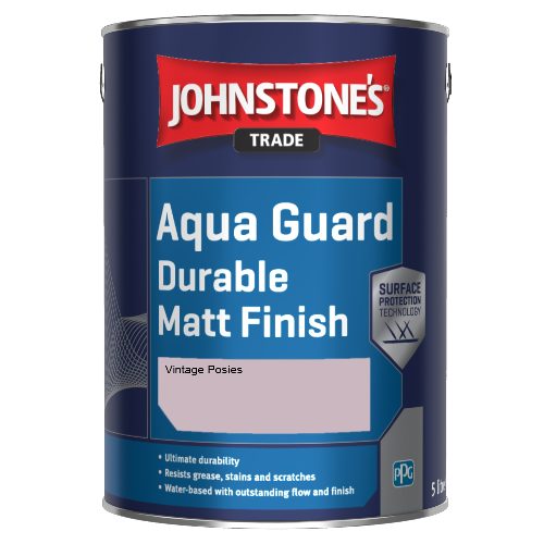 Johnstone's Aqua Guard Durable Matt Finish - Vintage Posies - 2.5ltr