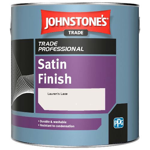 Johnstone's Satin Finish spirit based paint - Lauren's Lace - 2.5ltr