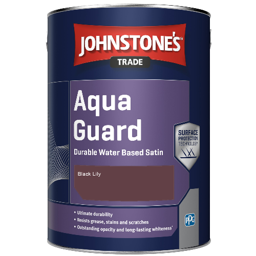 Aqua Guard Durable Water Based Satin - Black Lily - 5ltr