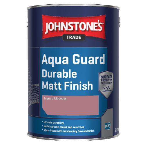Johnstone's Aqua Guard Durable Matt Finish - Mauve Madness - 1ltr
