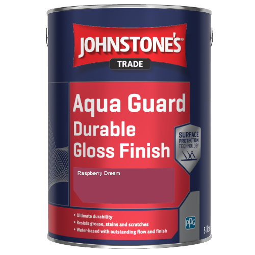 Johnstone's Aqua Guard Durable Gloss Finish - Raspberry Dream - 1ltr