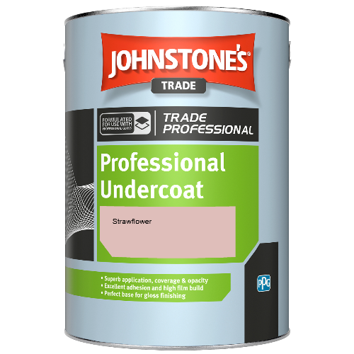 Johnstone's Professional Undercoat spirit based paint - Strawflower - 5ltr