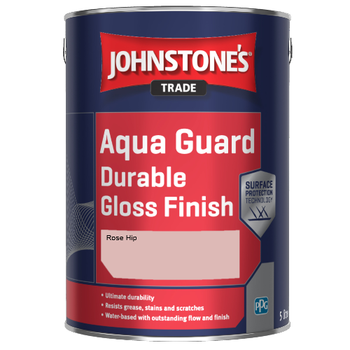 Johnstone's Aqua Guard Durable Gloss Finish - Rose Hip - 1ltr