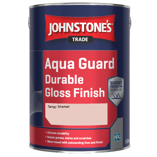 Johnstone's Aqua Guard Durable Gloss Finish - Tangy Sherbet - 1ltr