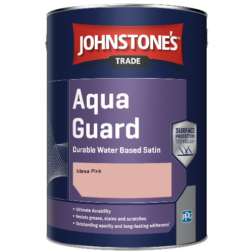 Aqua Guard Durable Water Based Satin - Mesa Pink - 5ltr