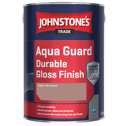 Johnstone's Aqua Guard Durable Gloss Finish - Warm Brickwork - 1ltr