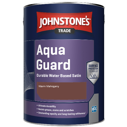 Aqua Guard Durable Water Based Satin - Warm Mahogany - 2.5ltr