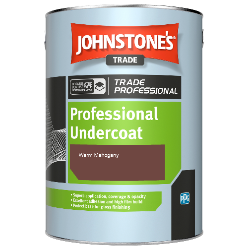 Johnstone's Professional Undercoat spirit based paint - Warm Mahogany - 2.5ltr