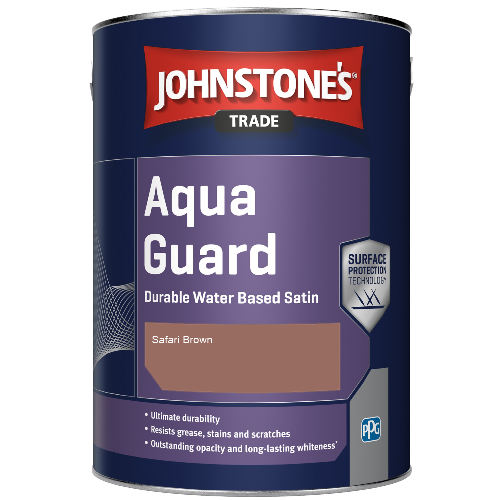 Aqua Guard Durable Water Based Satin - Safari Brown - 1ltr