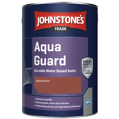 Aqua Guard Durable Water Based Satin - Baked Bean - 5ltr
