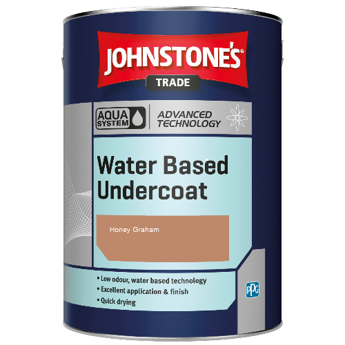 Johnstone's Aqua Water Based Undercoat paint - Honey Graham - 2.5ltr