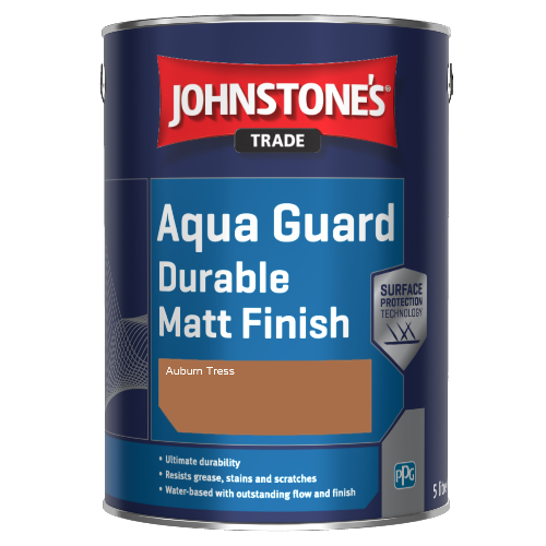 Johnstone's Aqua Guard Durable Matt Finish - Auburn Tress - 1ltr