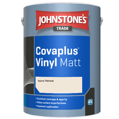 Johnstone's Trade Covaplus Vinyl Matt emulsion paint - Island Retreat - 1ltr