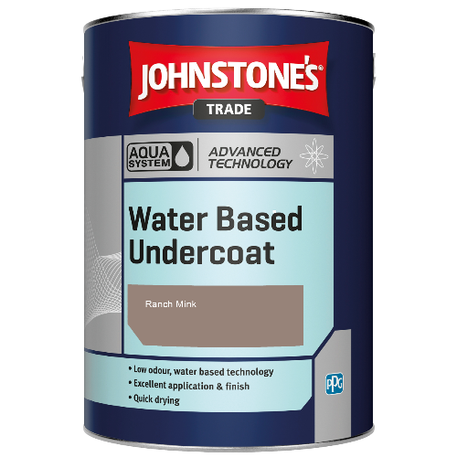Johnstone's Aqua Water Based Undercoat paint - Ranch Mink - 1ltr