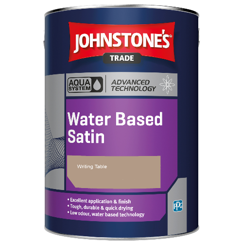 Johnstone's Aqua Water Based Satin finish paint - Writing Table - 1ltr