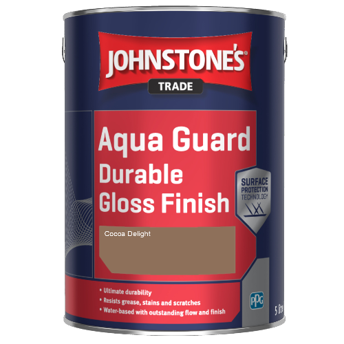 Johnstone's Aqua Guard Durable Gloss Finish - Cocoa Delight - 1ltr