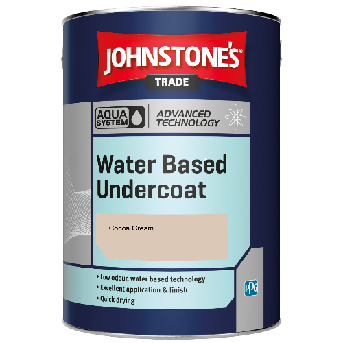 Johnstone's Aqua Water Based Undercoat paint - Cocoa Cream - 1ltr