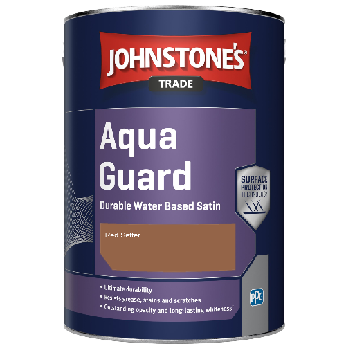 Aqua Guard Durable Water Based Satin - Red Setter - 1ltr