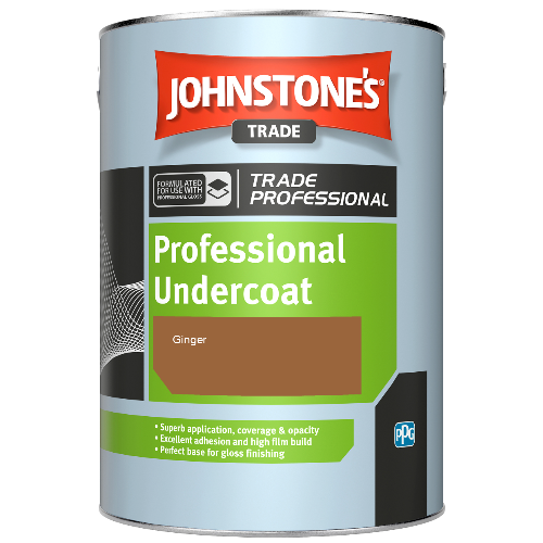 Johnstone's Professional Undercoat spirit based paint - Ginger - 1ltr