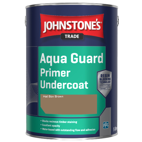 Aqua Guard Primer Undercoat - Hat Box Brown - 1ltr