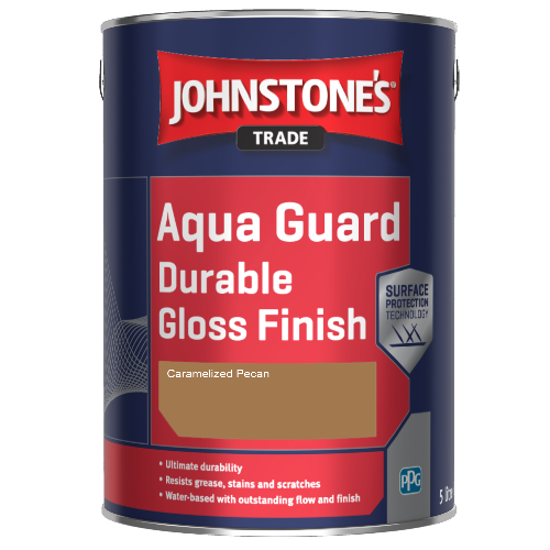 Johnstone's Aqua Guard Durable Gloss Finish - Caramelized Pecan - 1ltr