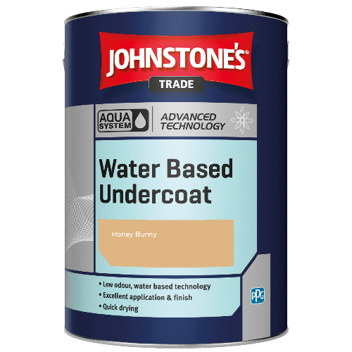 Johnstone's Aqua Water Based Undercoat paint - Honey Bunny - 5ltr