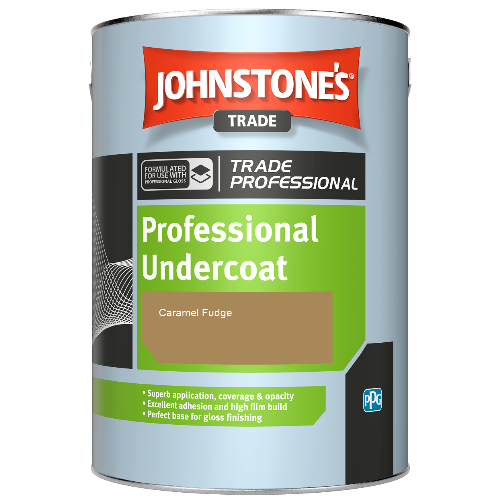 Johnstone's Professional Undercoat spirit based paint - Caramel Fudge - 1ltr