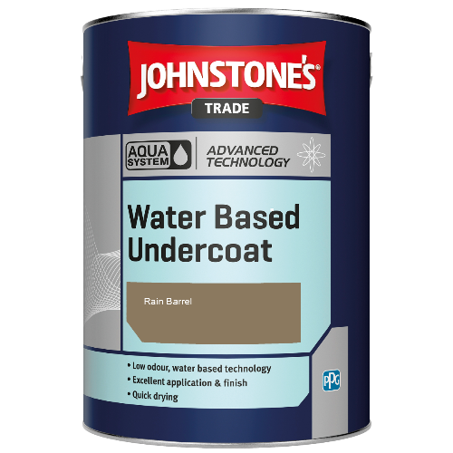 Johnstone's Aqua Water Based Undercoat paint - Rain Barrel - 1ltr