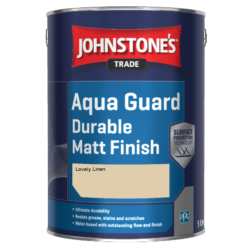 Johnstone's Aqua Guard Durable Matt Finish - Lovely Linen - 1ltr