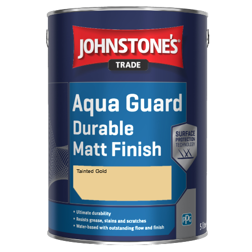 Johnstone's Aqua Guard Durable Matt Finish - Tainted Gold - 1ltr