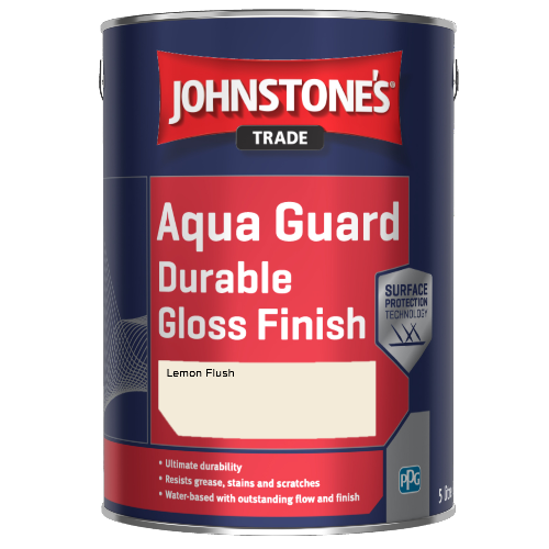 Johnstone's Aqua Guard Durable Gloss Finish - Lemon Flush - 1ltr