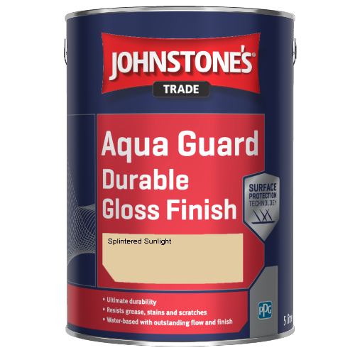 Johnstone's Aqua Guard Durable Gloss Finish - Splintered Sunlight - 1ltr